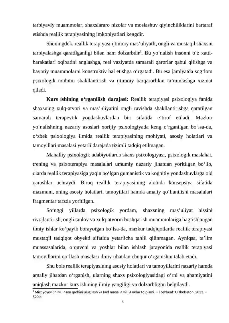 REALLIK TERAPIYASINING ASOSIY HOLATLARI VA TAMOYILLARI 3