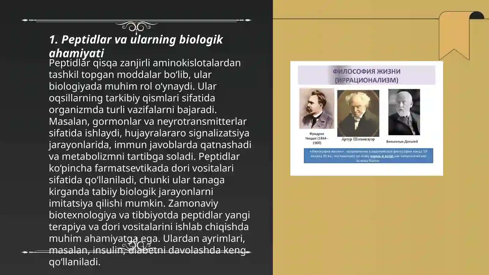 Biologik ahamyatga ega tabiiy peptidlar 3
