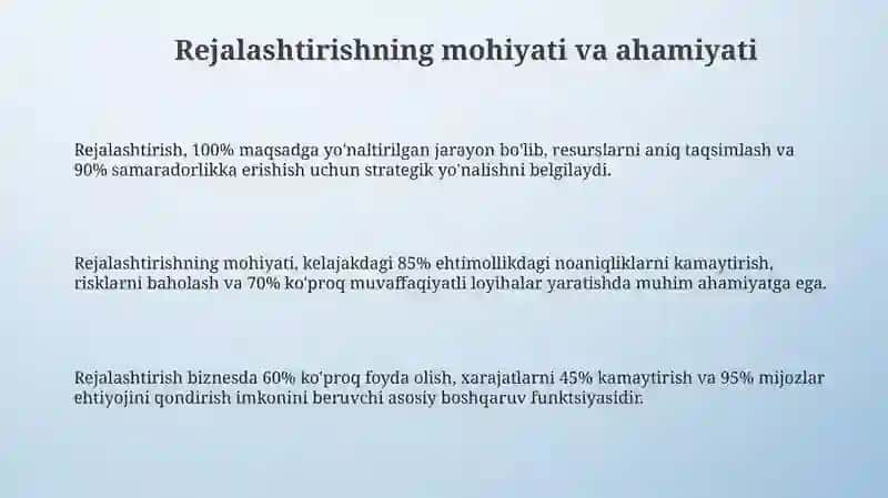 Reja. Rejaning turlari 3