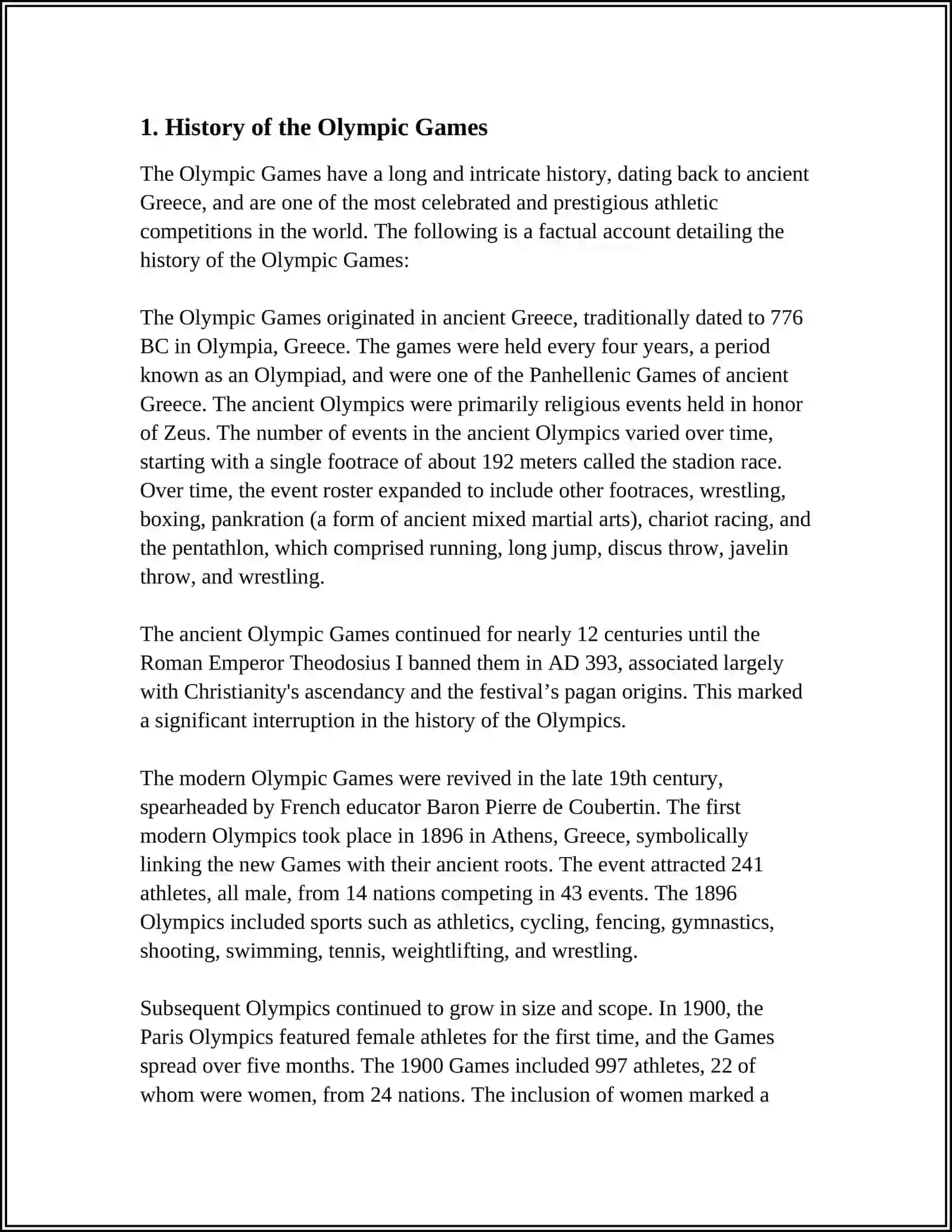 THE OLYMPIC GAMES 3