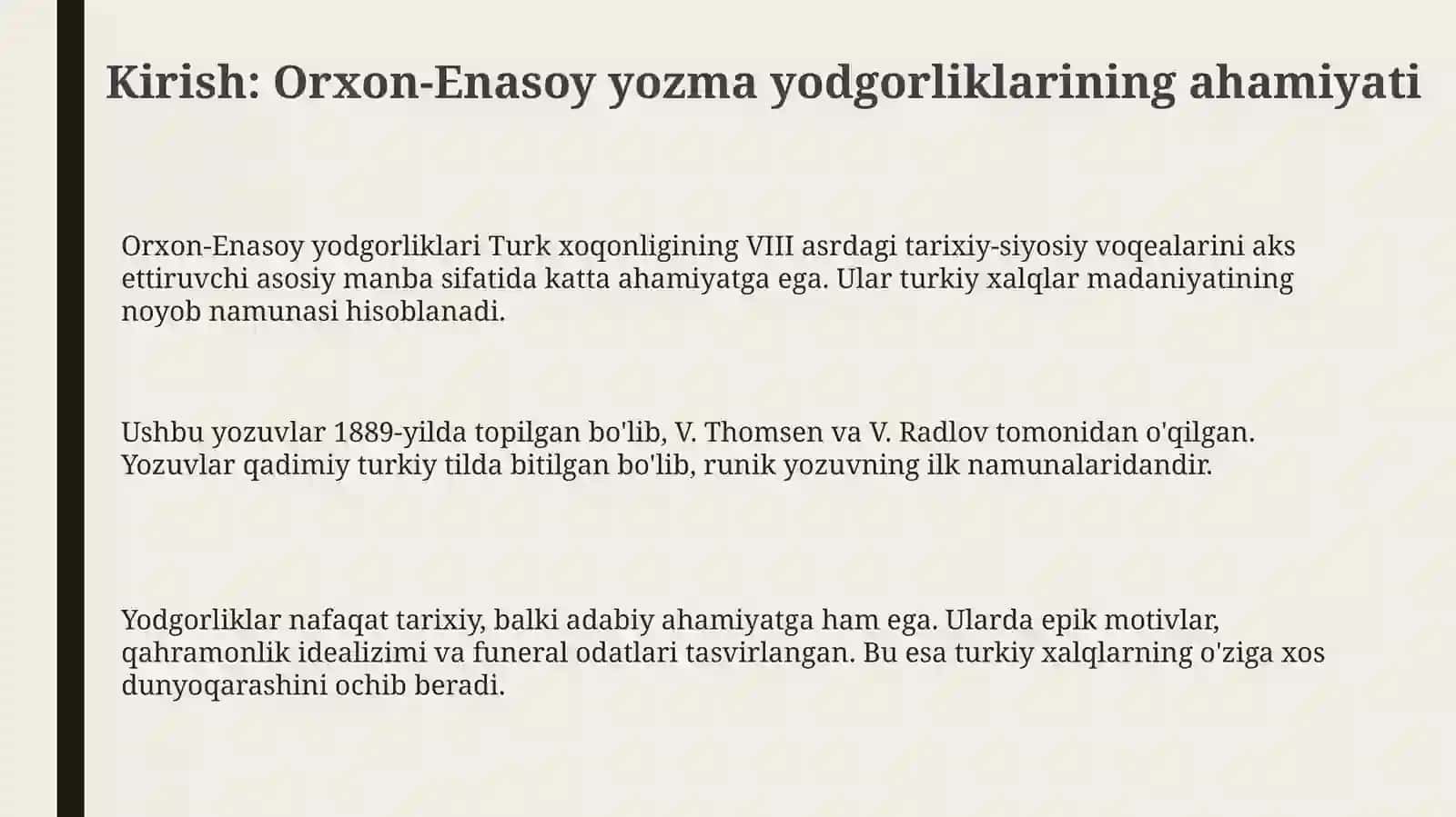 Orxon-Enasoy yozma yodgorliklarining tarixiy-madaniy ahamiyati 3