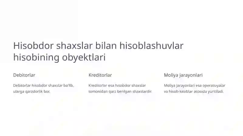 Hisobdor shaxslar bilan hisoblashuvlar hisobi 3