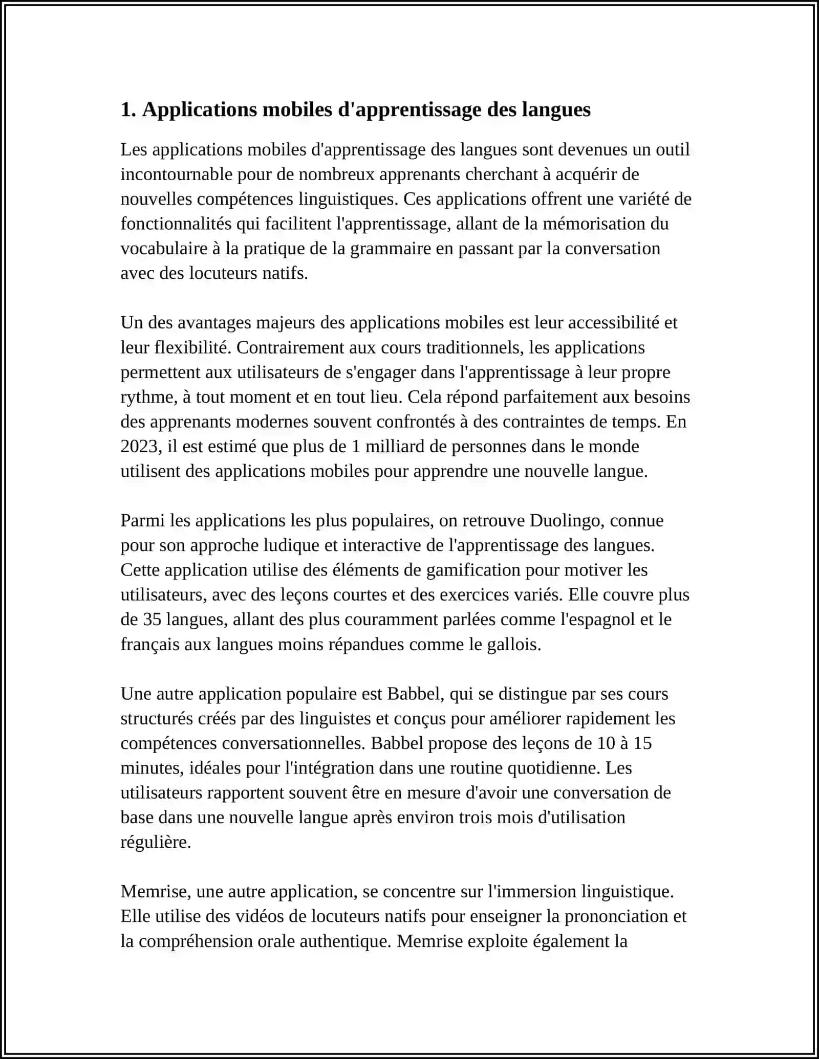 APPLICATIONS MOBILES D'APPRENTISSAGE DES LANGUES 3