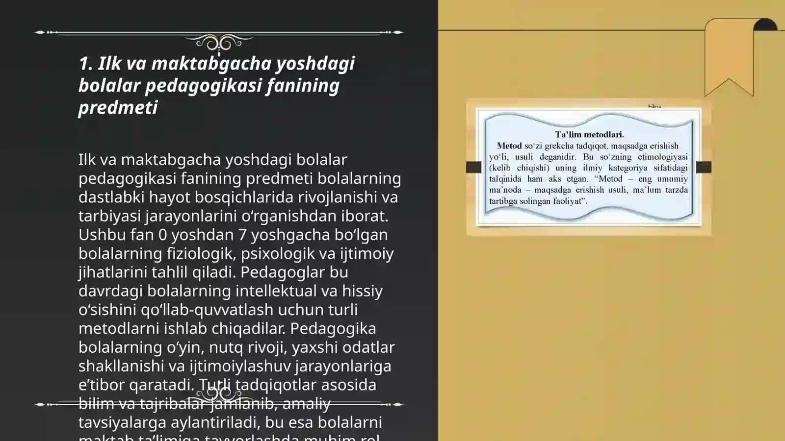 Ilk va maktabgacha yoshdagi bolalar pedagogikasi 3