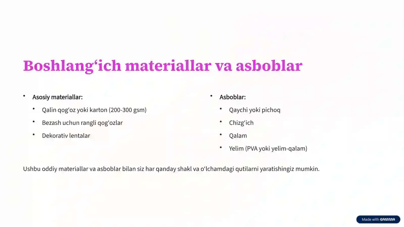 Sovg‘a uchun Quticha Yasash: Oddiydan Mukammalgacha 3