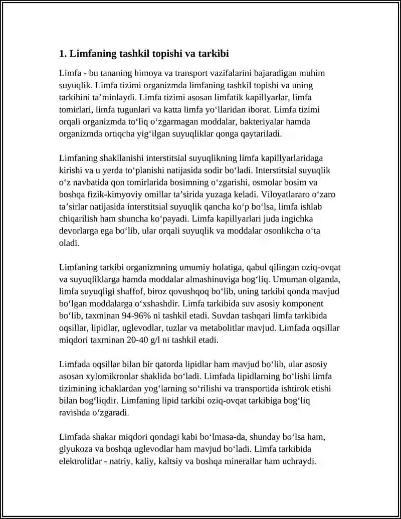 LIMFA SISTEMASI FIZIOLOGIYASI 3