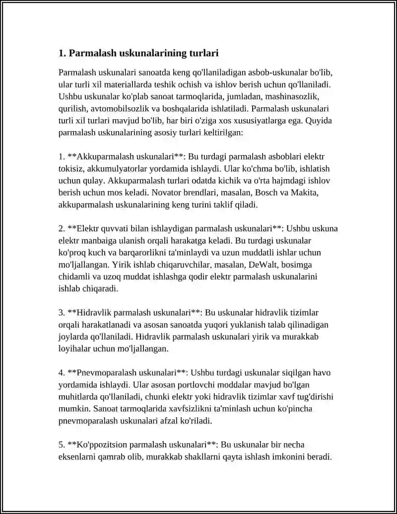 Parmalash uskunalarining turlari 3