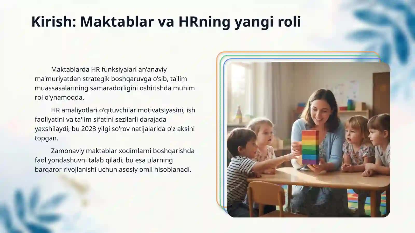 Maktabda inson resurslari HR amaloyotlarini joriy etish 3