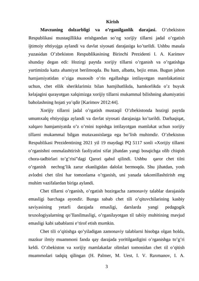 Chet tilida gapirishga o'rgatish 3