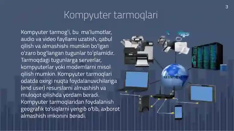 Kompyuter tarmoqlari va standartlashtirish 3