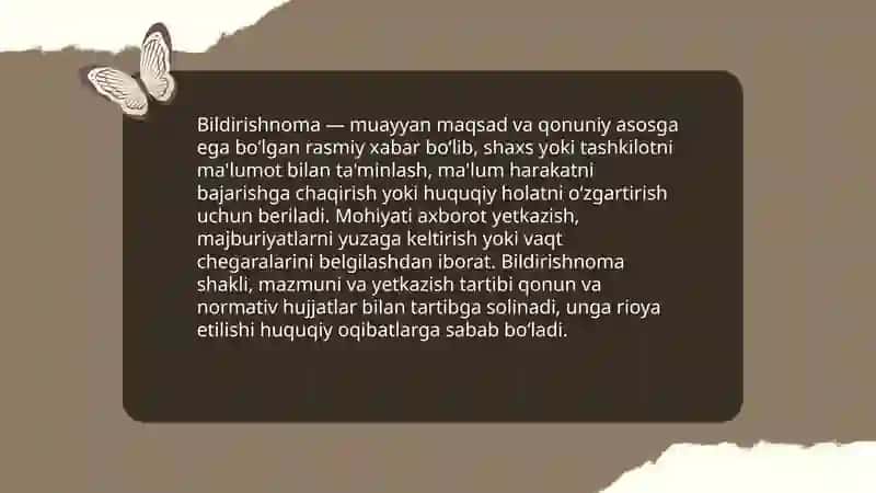 Bildirishnoma 3