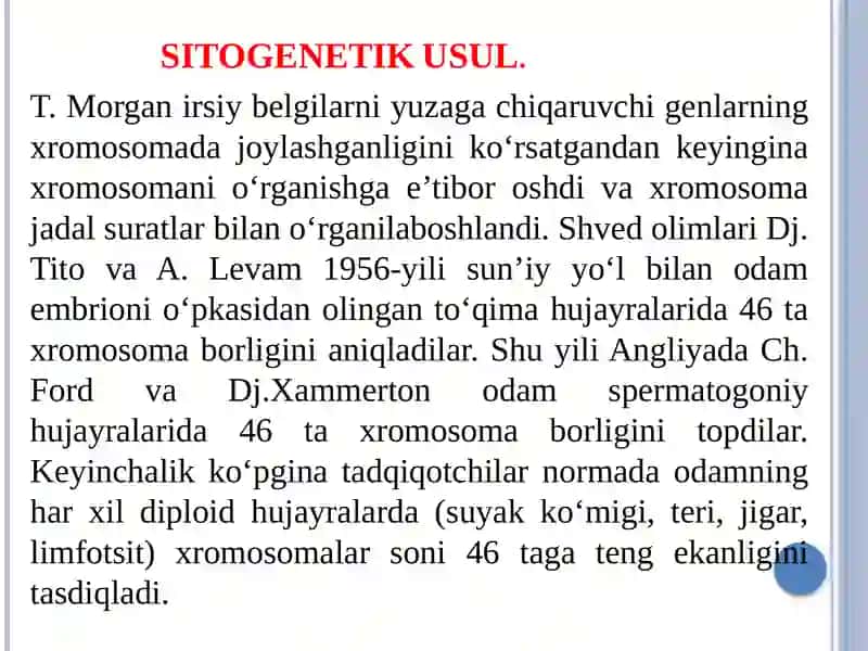 Sitogenetik usul 3