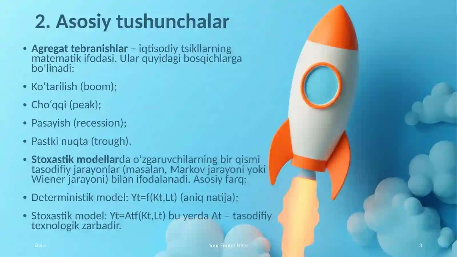 Agregat tebranishlar va stoxastik modellar 3