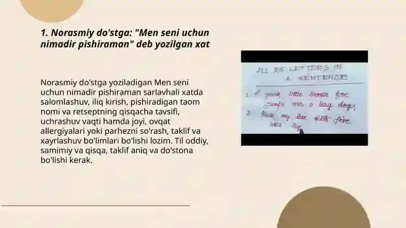 Types of letters 3