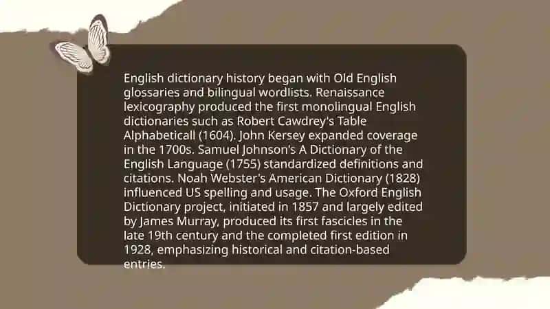 Lexicography. English dictionaries 3
