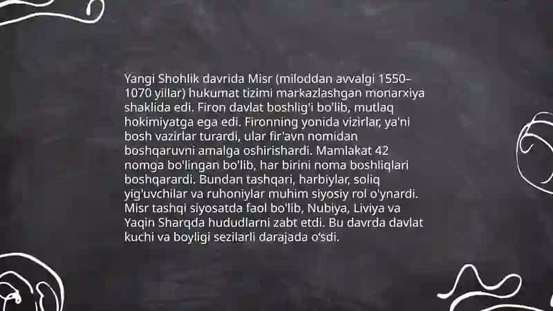 Yangi shoxlig davrida misr 3