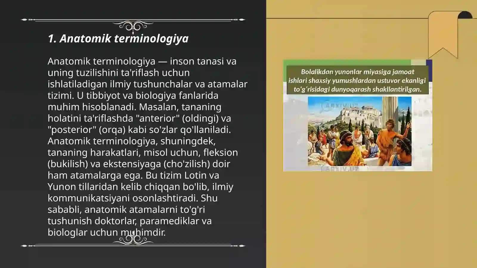 Yunon lotin atamalari 3