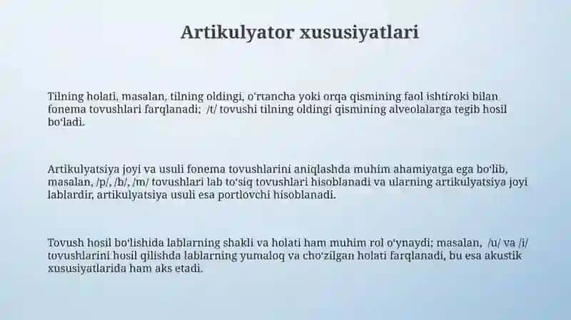 Fonemalarning lisoniy va nutqiy xususiyatlari 3