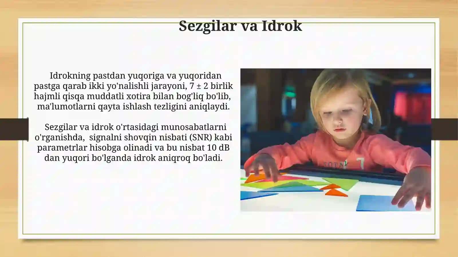 Ilk osprinlik davirda bilish jarayonlari 3