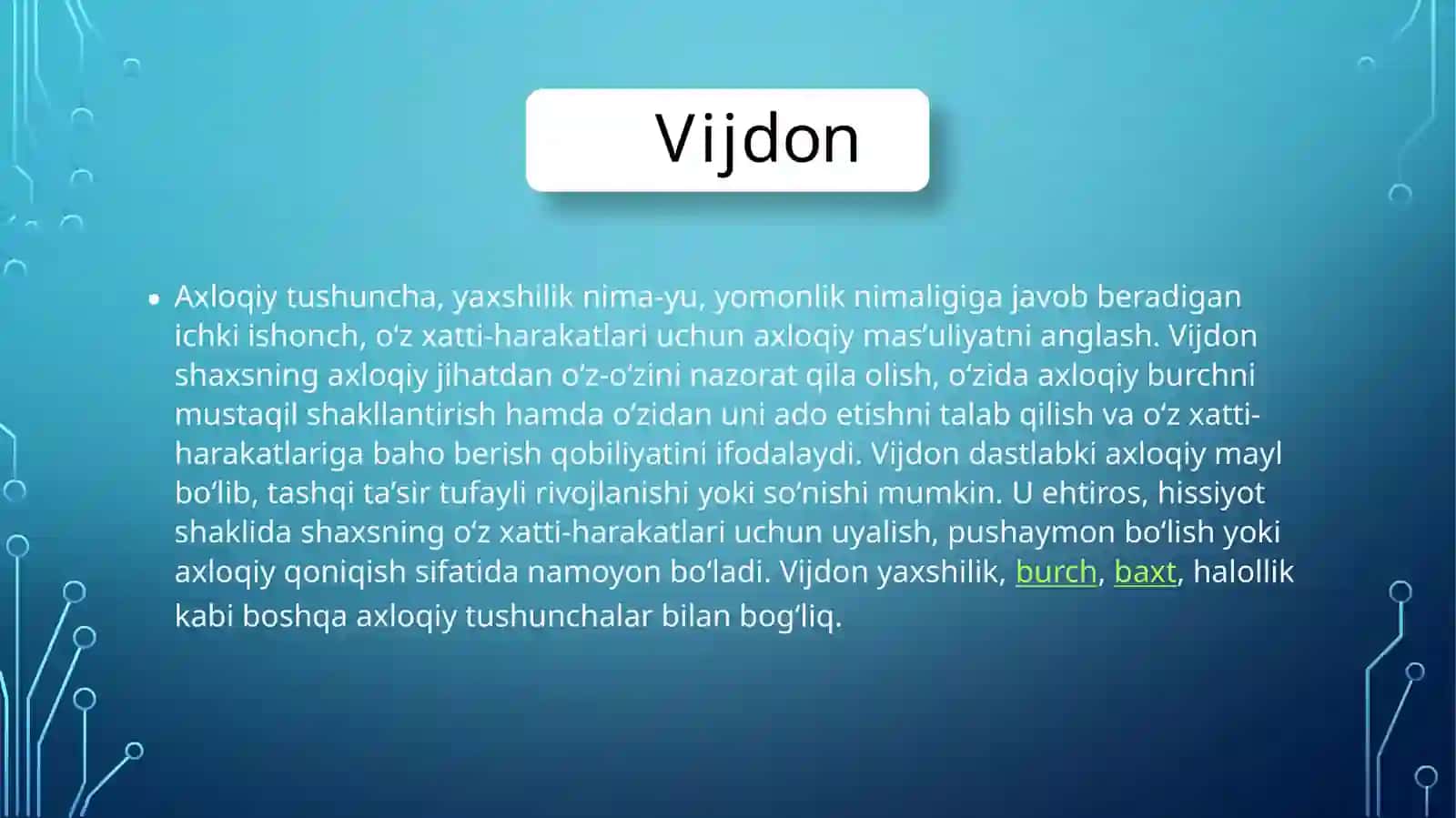 Vijdon va e’tiqot erkinligi 3