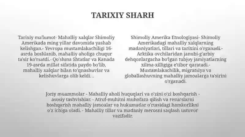 Shimoliy Amerika Etnologiyasi 3