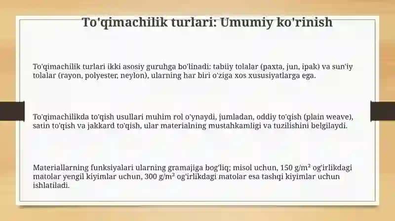 To‘qima hillari va vazifalari 3