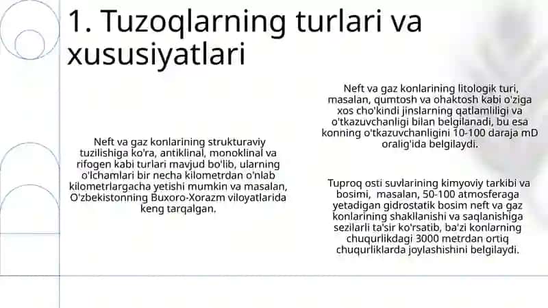 Neft va gaz toplamlarining shakllanishi va buzilishi 3
