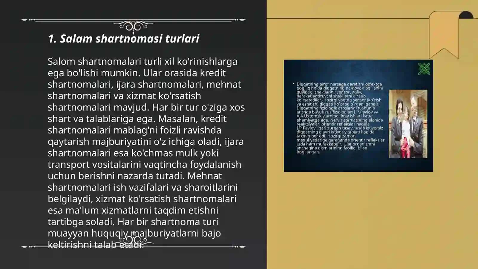 Salam va istisnoning turlari 3