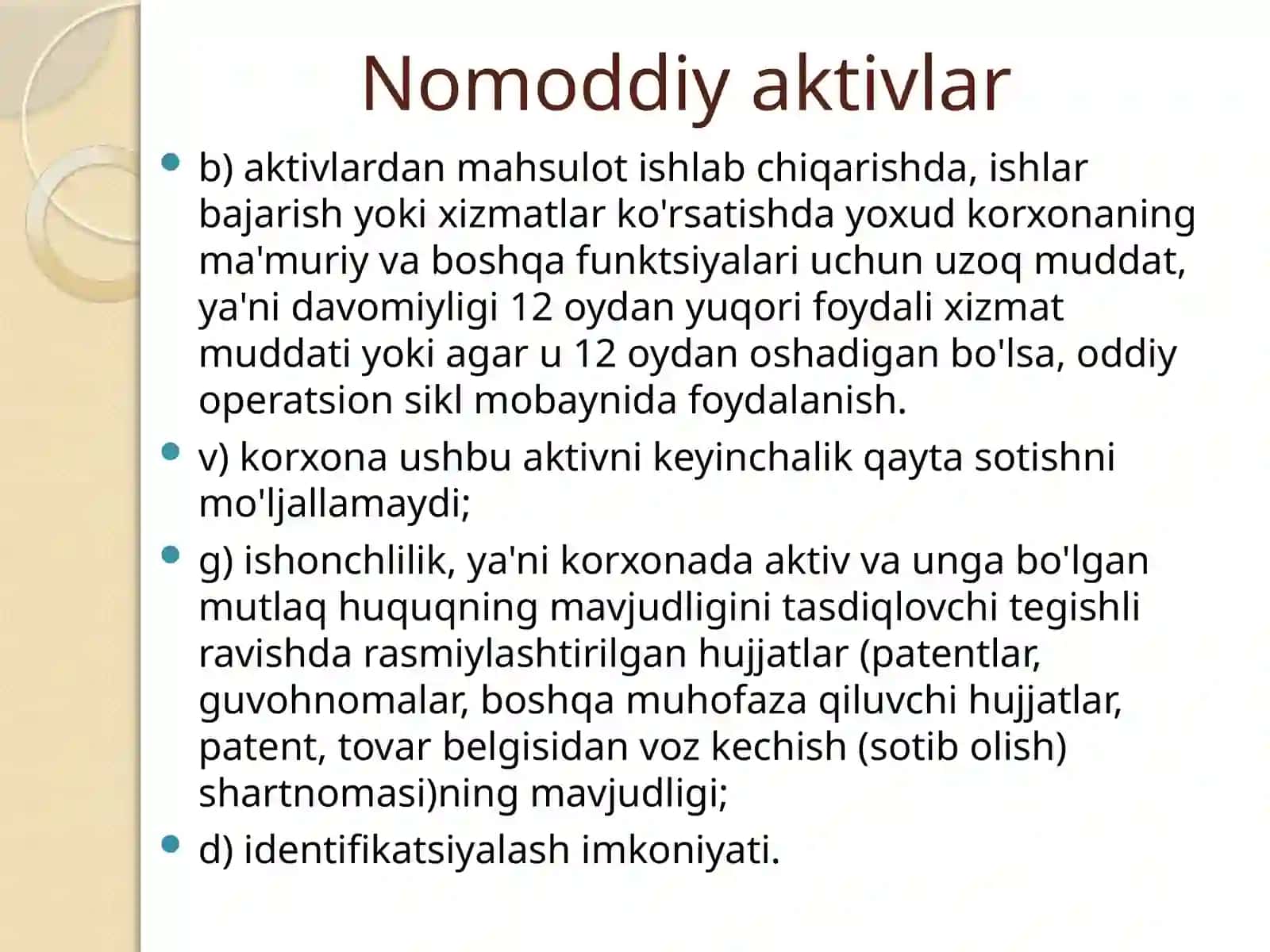 Nomoddiy aktivlar 3