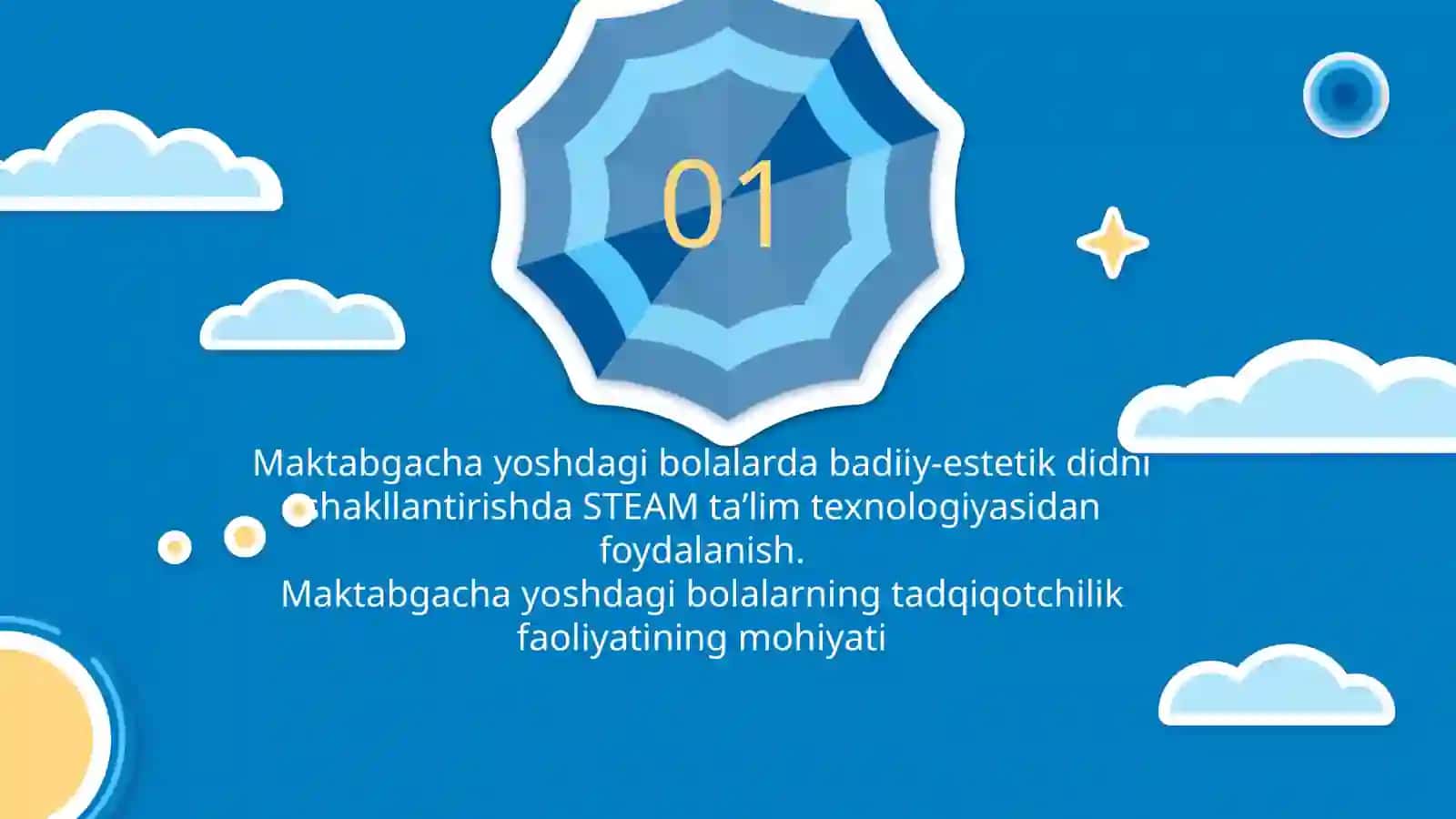 Maktabgacha ta’limda tabiiy va badiiy-estetik tarbiyaning integratsiyasida STEAM ta’lim texnologiyasini qo‘llash elektron ta’lim resurislardan foydalanish 3
