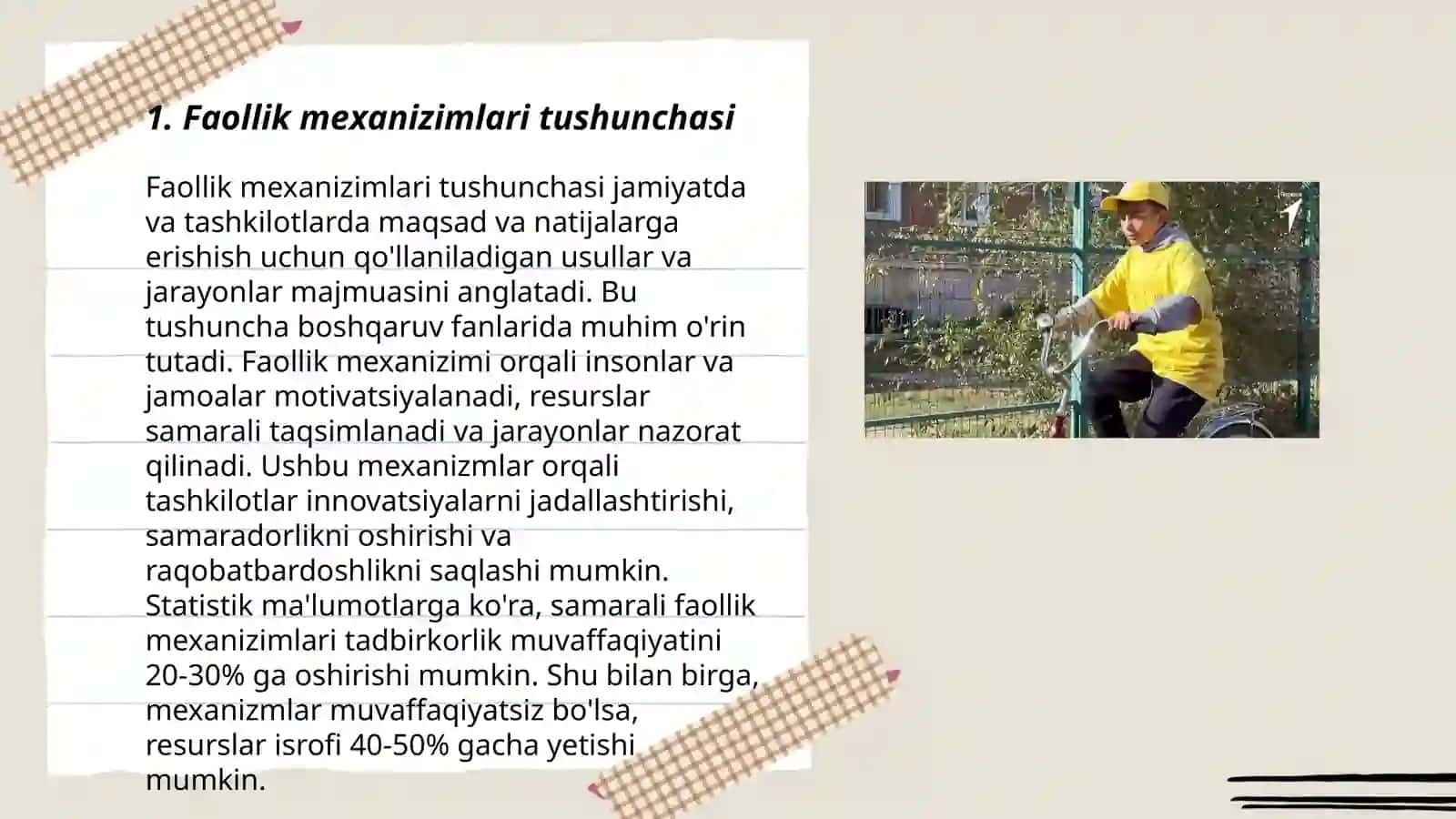 Faollik mexanizimlari tasniti 3