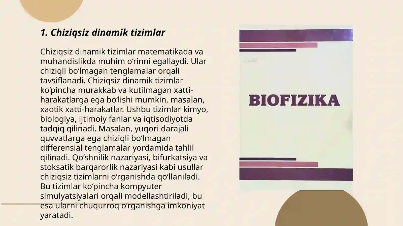 Chiziqsiz nomuvozanat jarayonlarning termodinamikasi 3