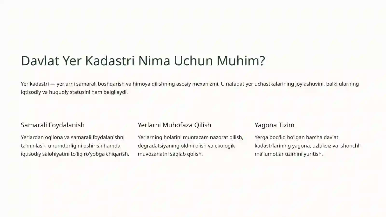 Yer Kadastri Ma'lumotlarini Olish vaQaytaIshlash 3