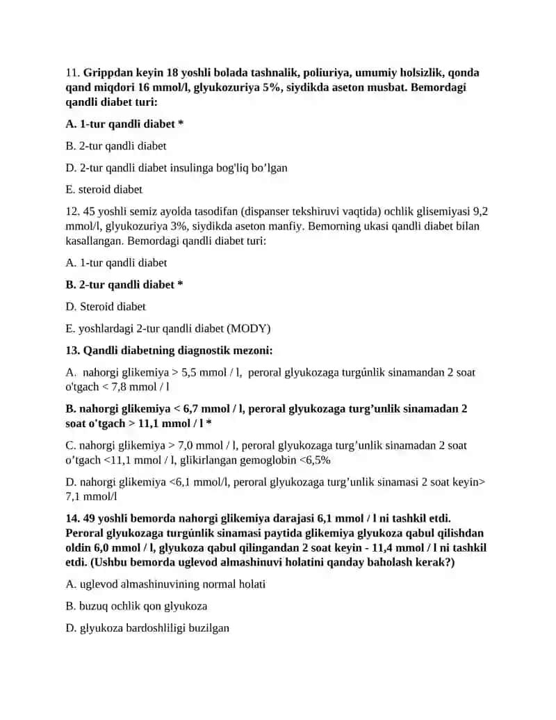 Qandli diabetning patogenetik omillari 3