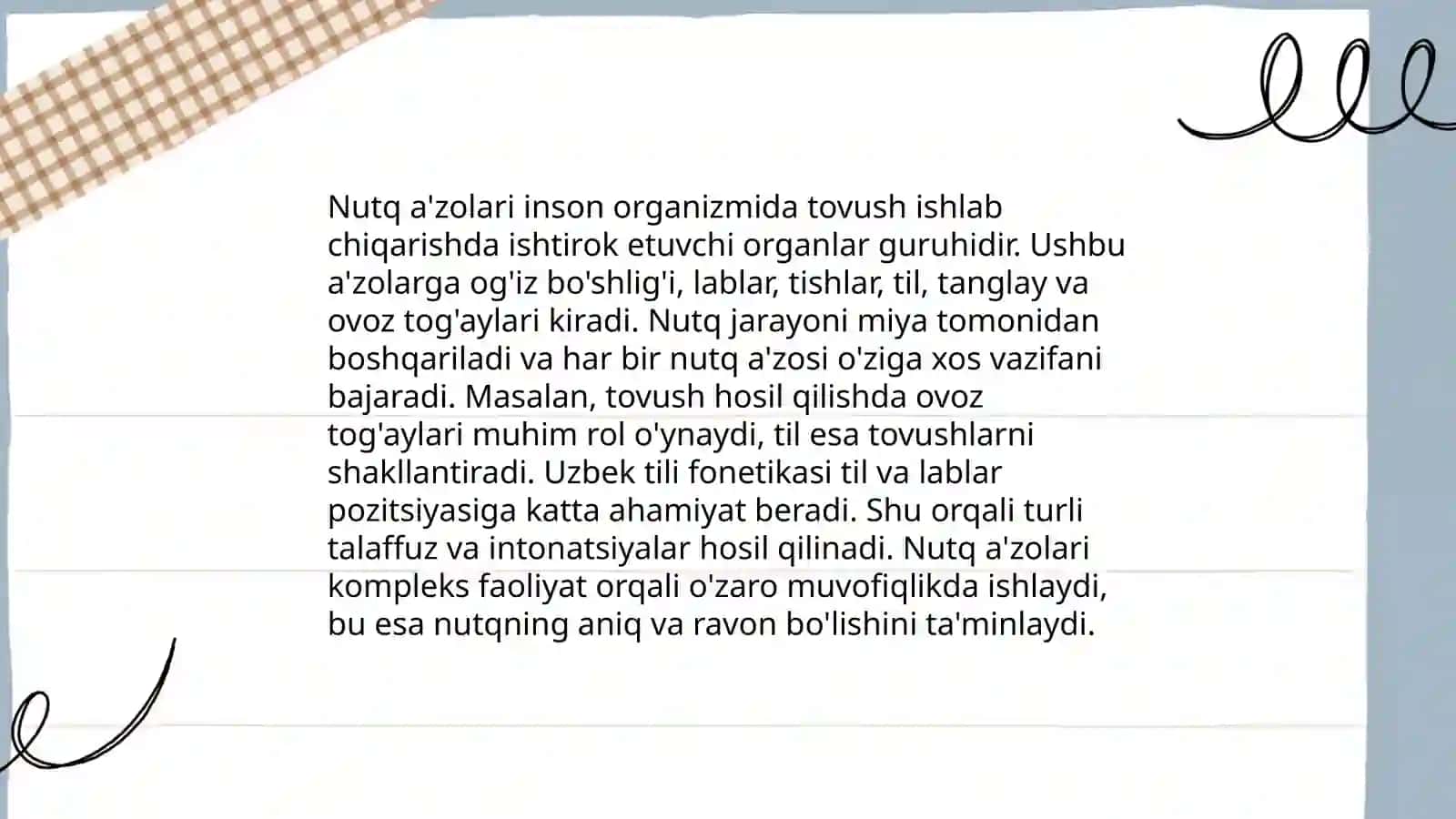 Nutq a'zolari va ularning vazifalari 3