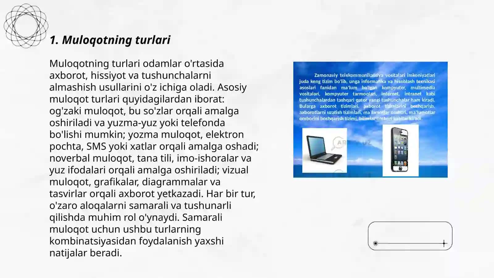 Muloqotning Turlari 3