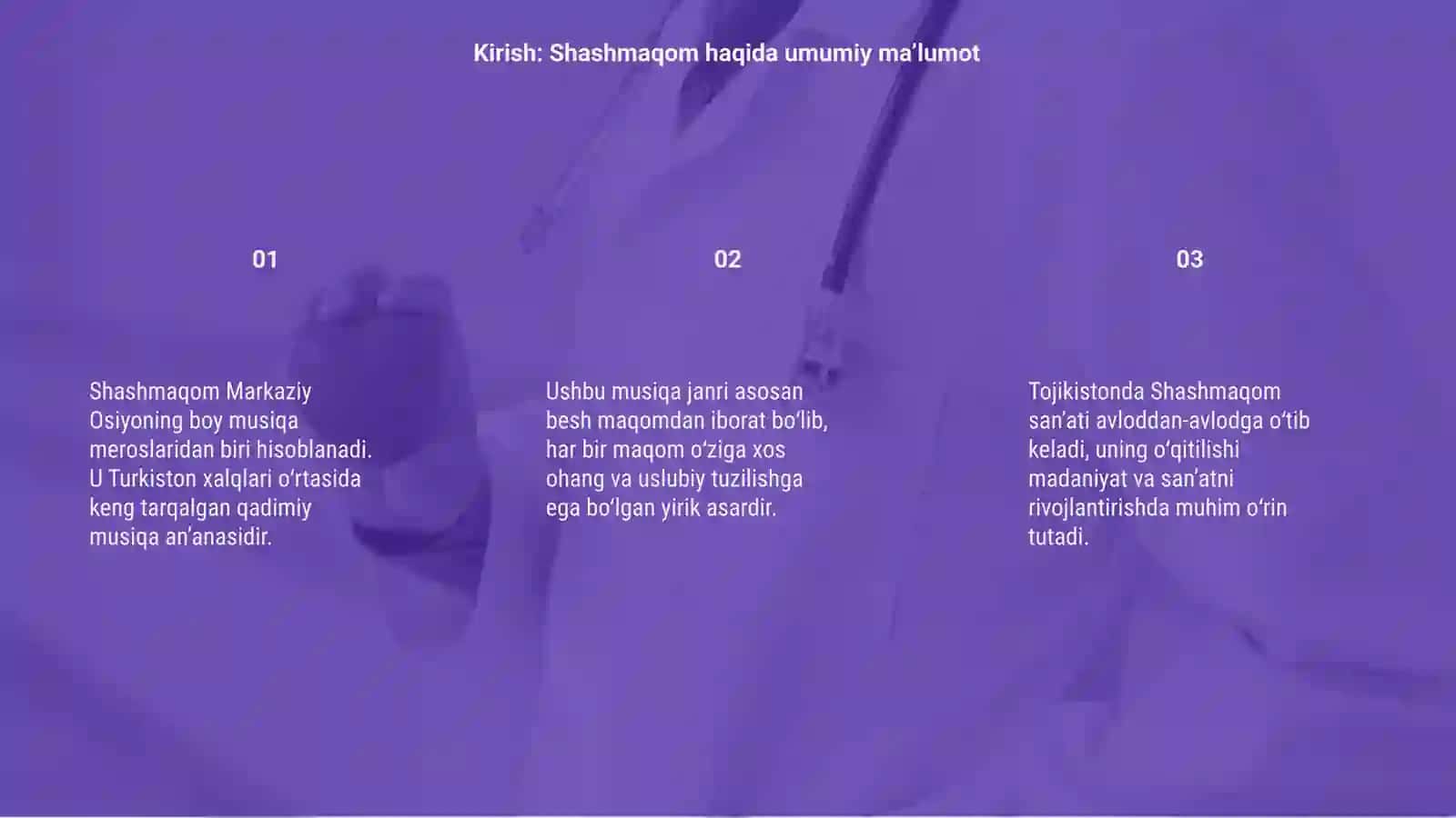 Tojikistonda Shashmaqom õrganish masalalari 3