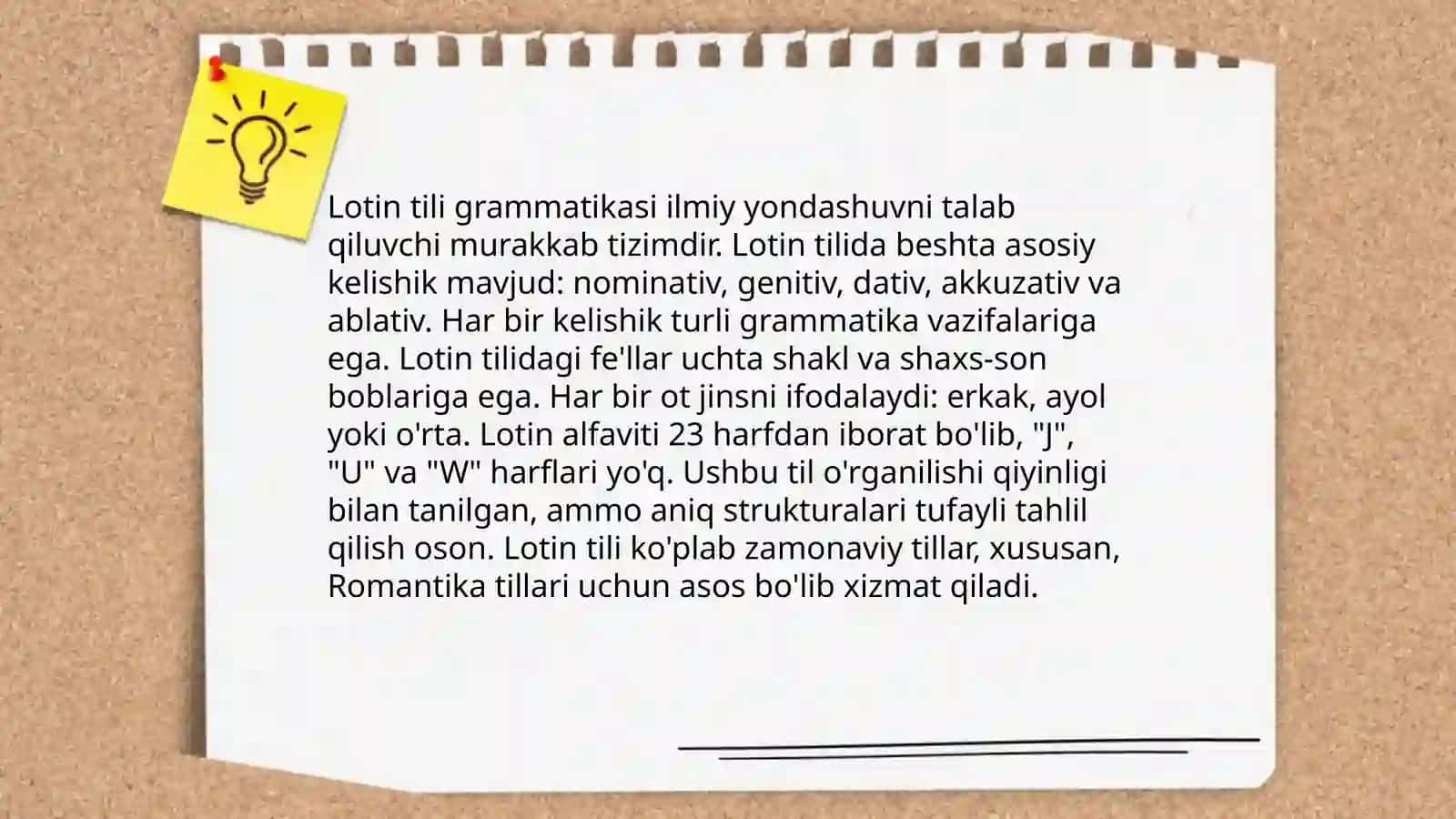 Lotin tili gaplarining strukturasi 3