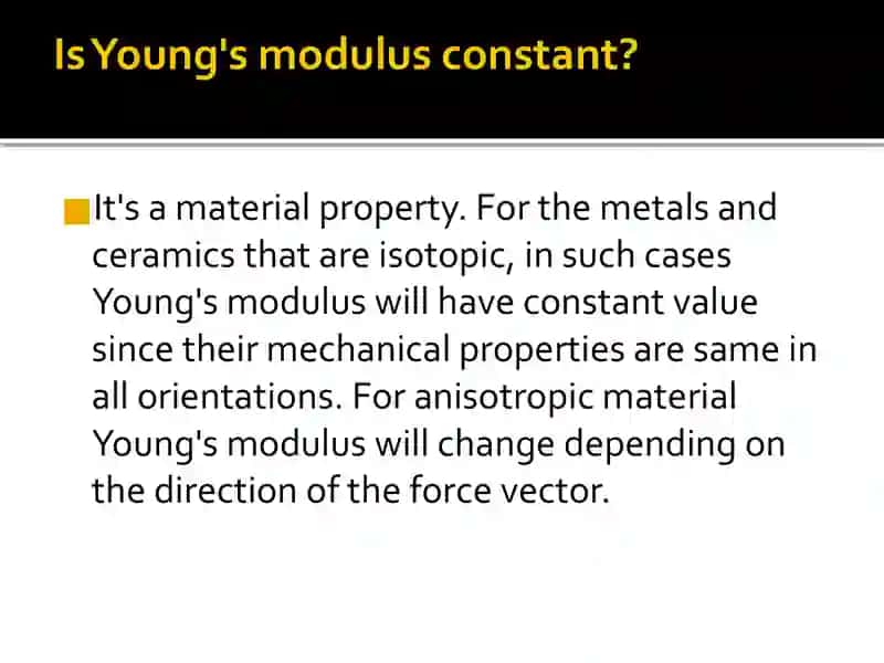 Young modulus 3