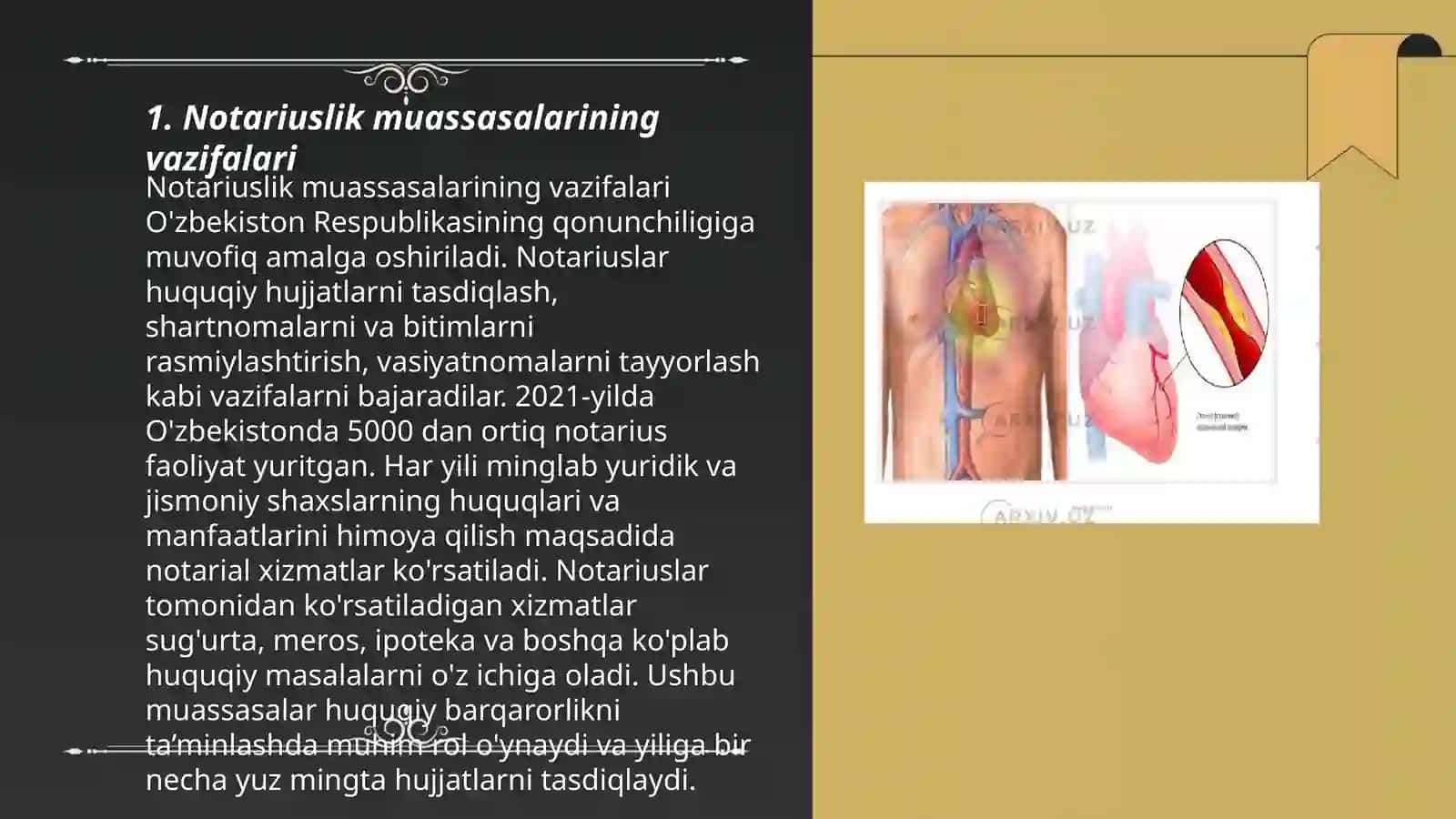 Notariuslik muassasalarining vazifalari 3