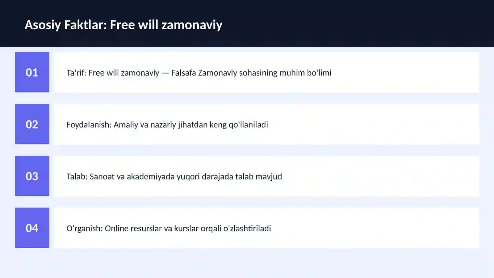 Free will zamonaviy 3