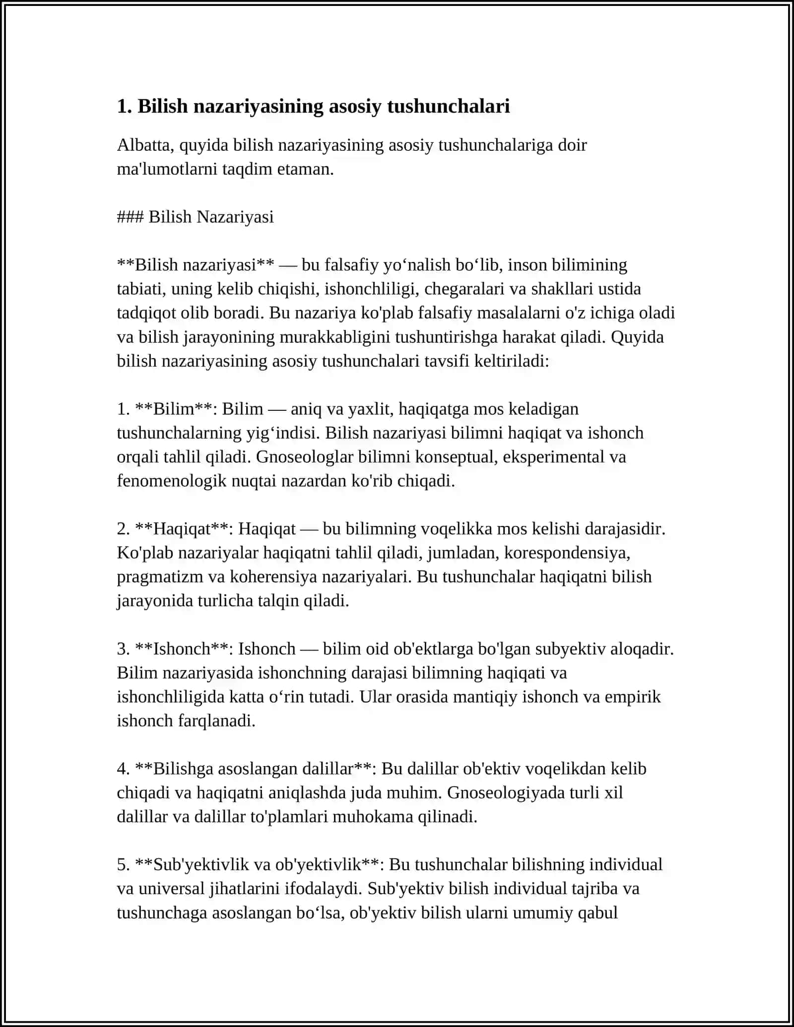 BILISH FALSAFASI 3