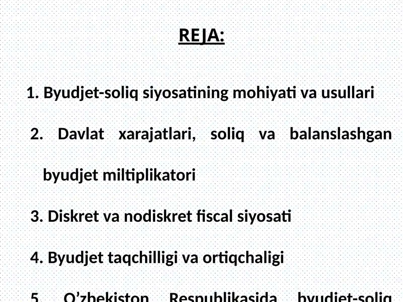 Budjet-soliqsiyosati 3