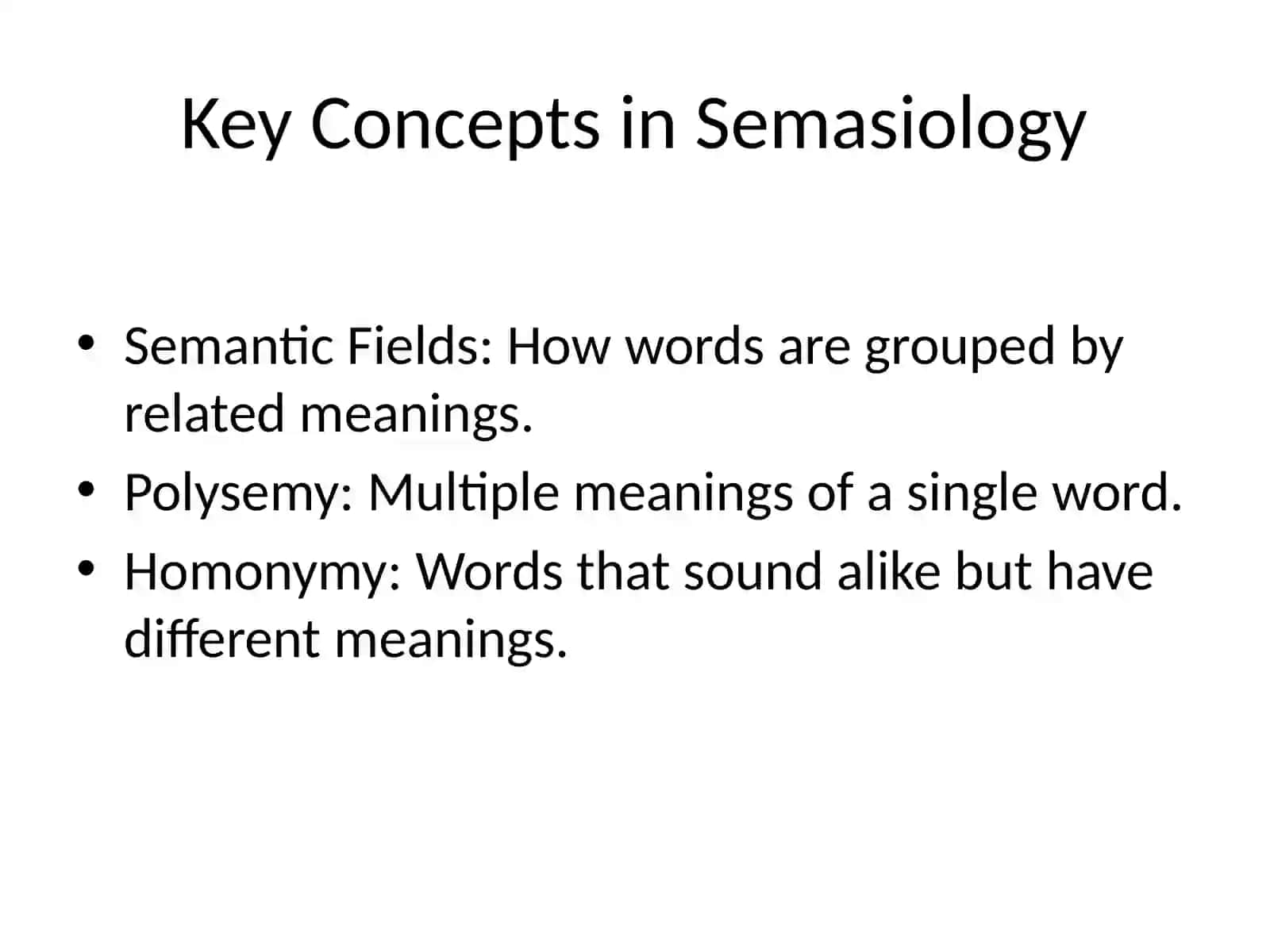 Introduction to Semasiology 3