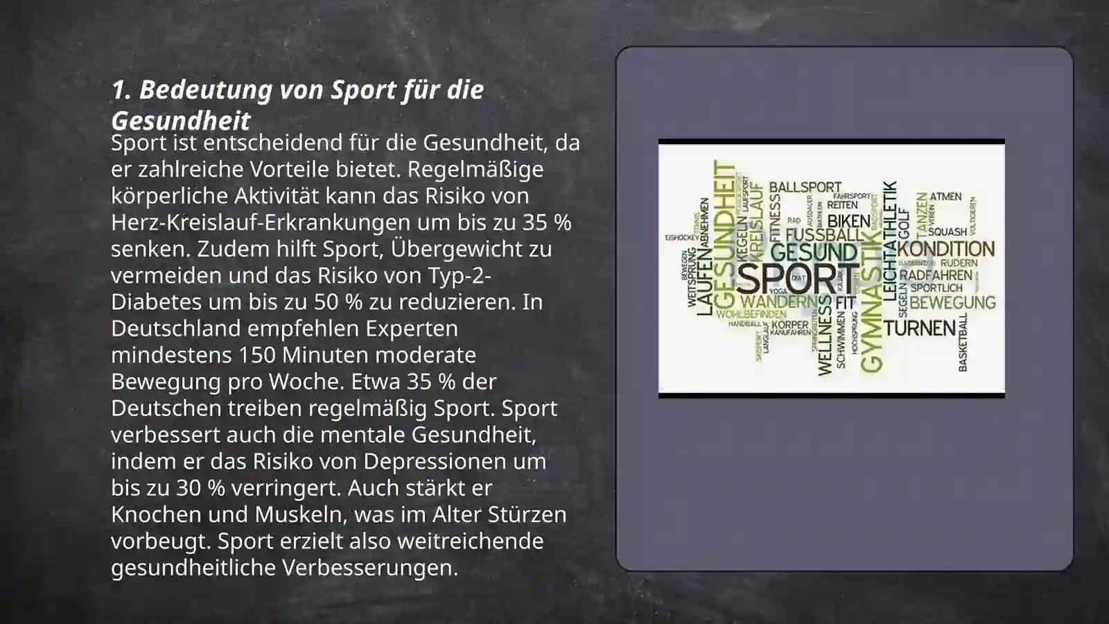 Bedeutung von Sport für die Gesundheit 3