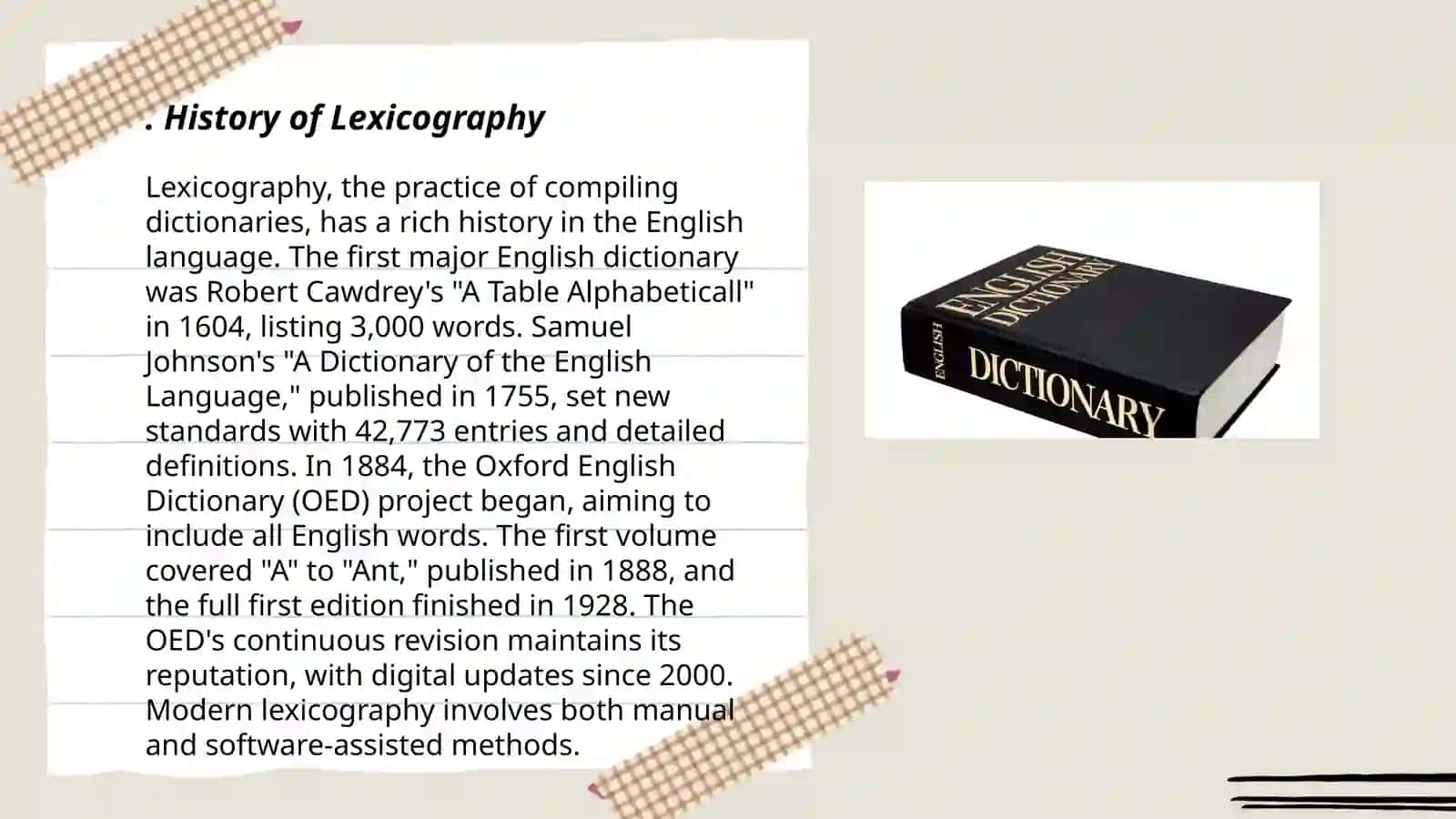 Fundamentals of English Lexicography 3
