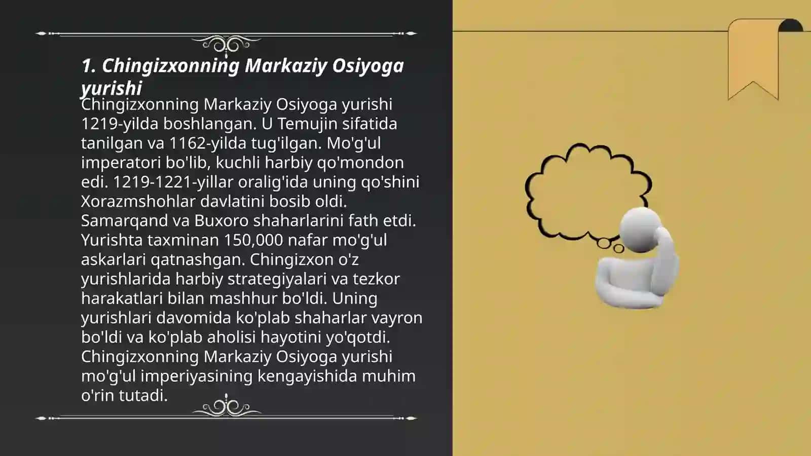 Chingizxonning Markaziy Osiyoga yurishi 3