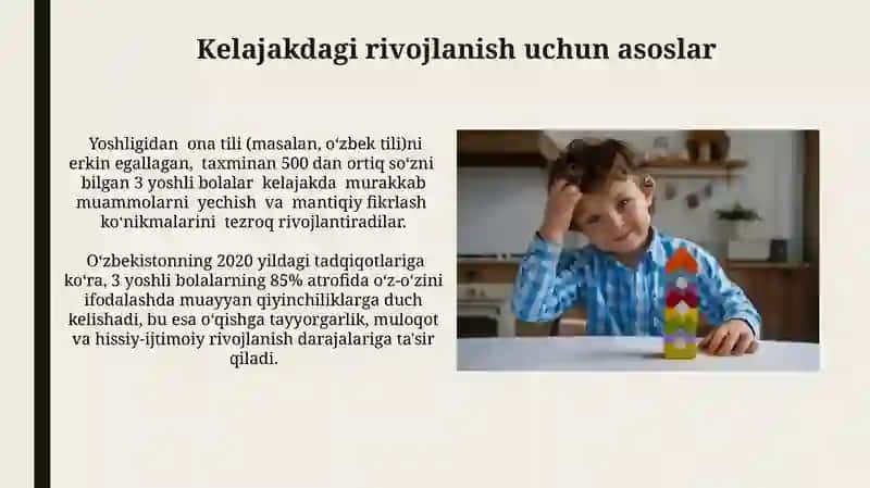 Kelajakdagi rivojlanish uchun asoslar 3