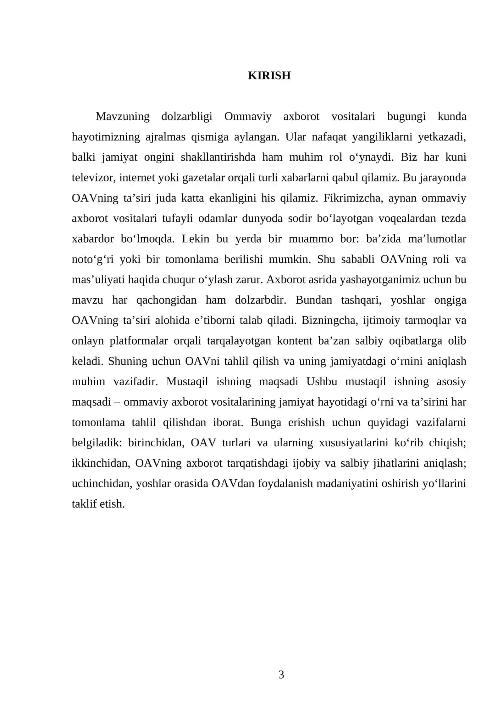 Ommaviy axborot vositalari 3