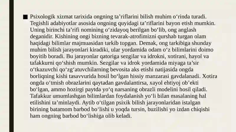 Psixologik xizmat ko’rsatish 3